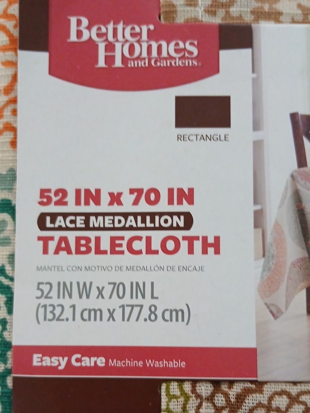 Better Homes And Gardens Tablecloth NWT - Picture 3 of 6